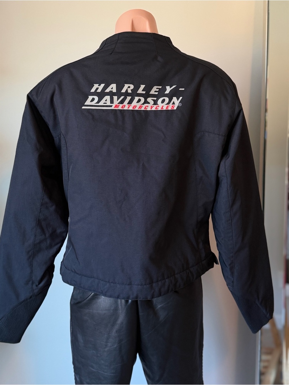 Vintage 2004 Harley-Davidson Women’s Motorcycle Riding Jacket Black Textile